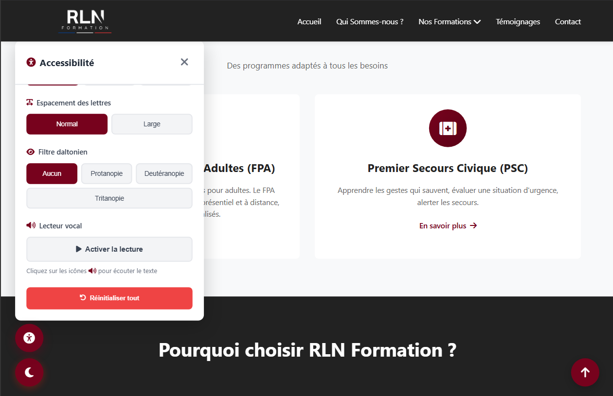 RLN FORMATION (Projet en cours)