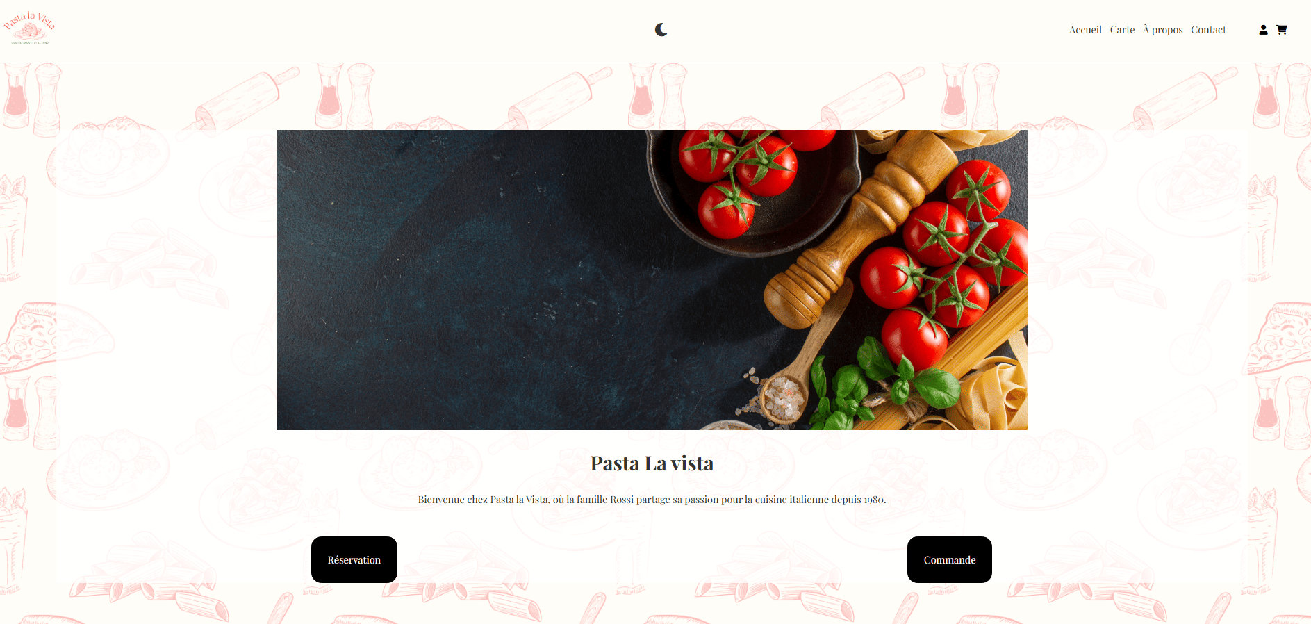 Pasta La Vista | Site Vitrine